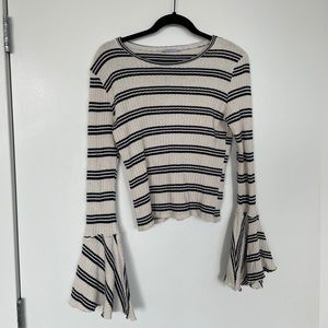 ZARA LONG SLEEVE KNIT SHIRT, SIZE M